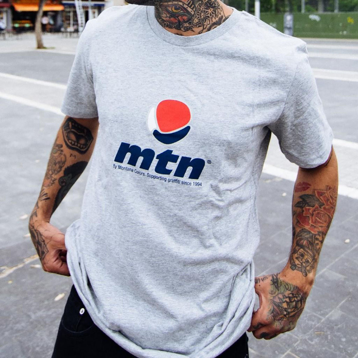MTN Basic Logo Front Grey Tee - image 2