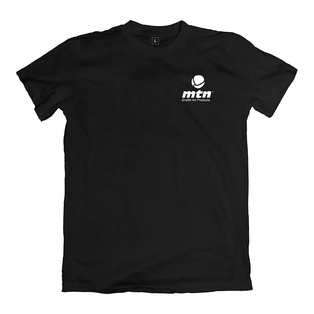 MTN Basic Logo Front/Back Black Tee - image 1