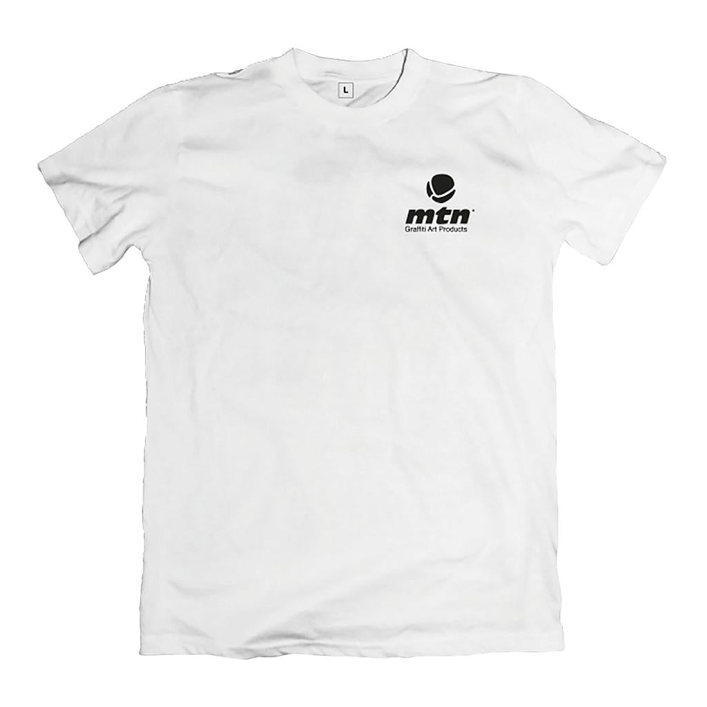 MTN Basic Logo Front/Back White Tee - image 1