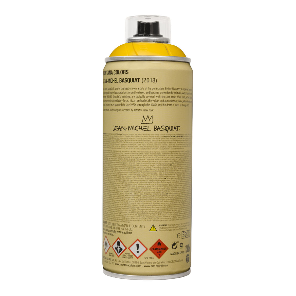 MTN Jean-Michel Basquiat Limited Edition Spray Paint 400ml, Eldorado - image 2