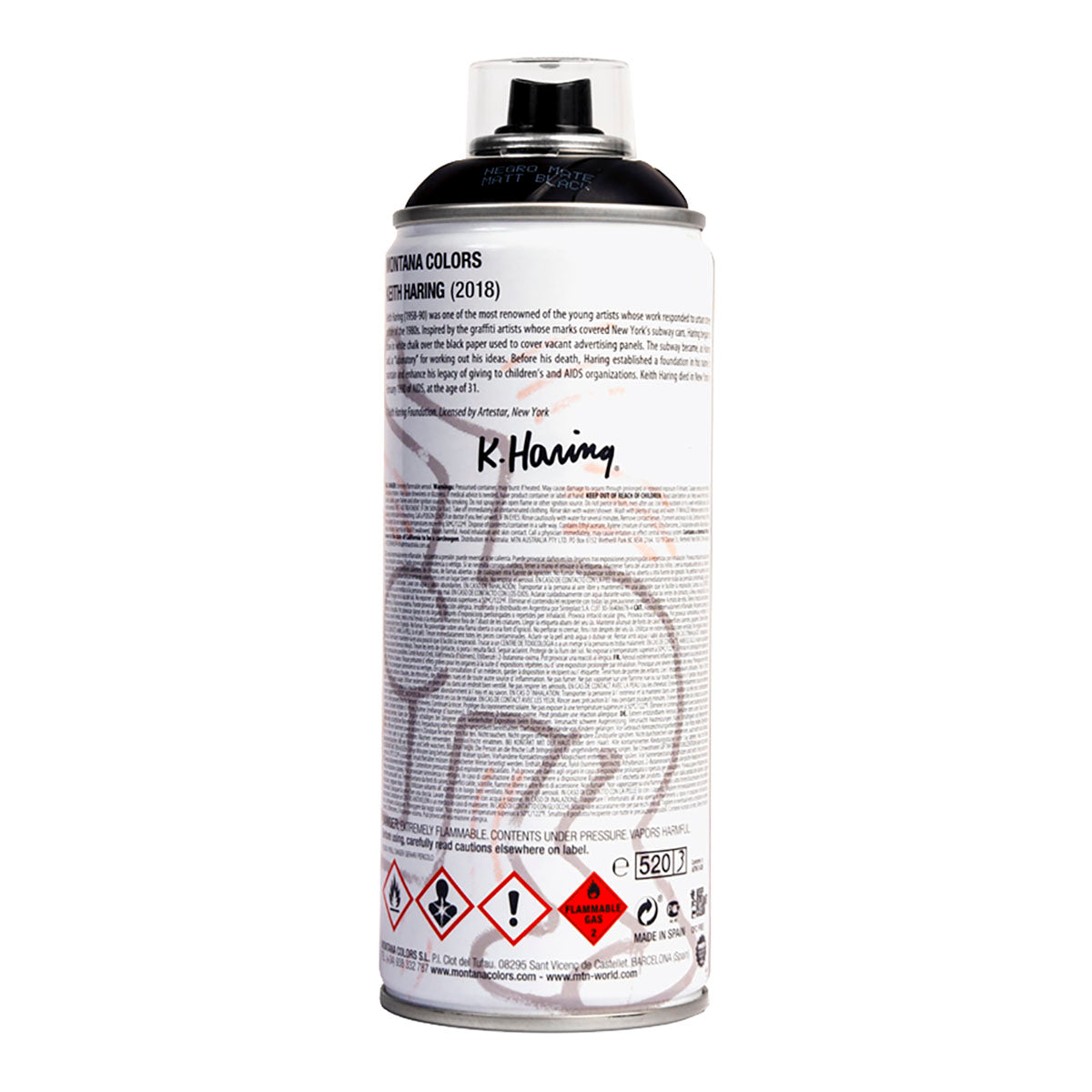 MTN Keith Haring Limited Edition Spray Paint 400ml, Black - image 2