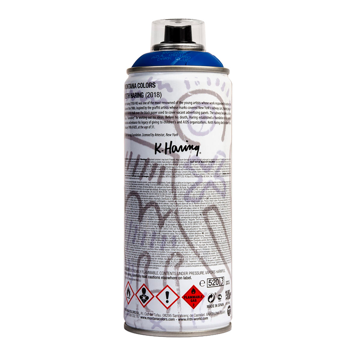 MTN Keith Haring Limited Edition Spray Paint 400ml, Dark Blue - image 2