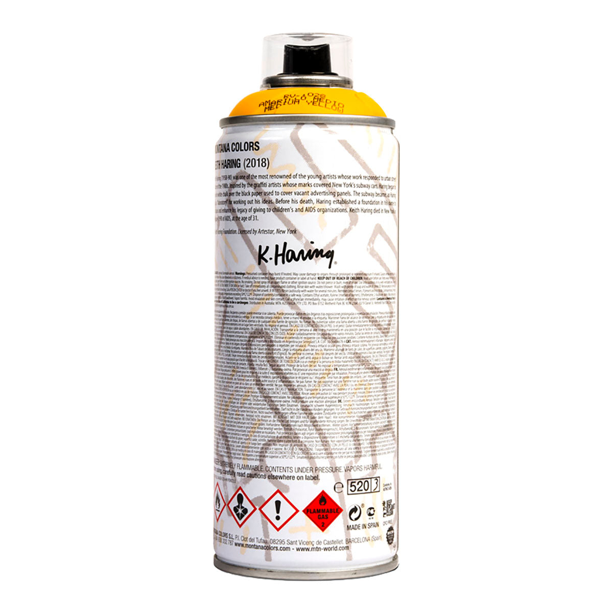 MTN Keith Haring Limited Edition Spray Paint 400ml, Light Yellow - image 2
