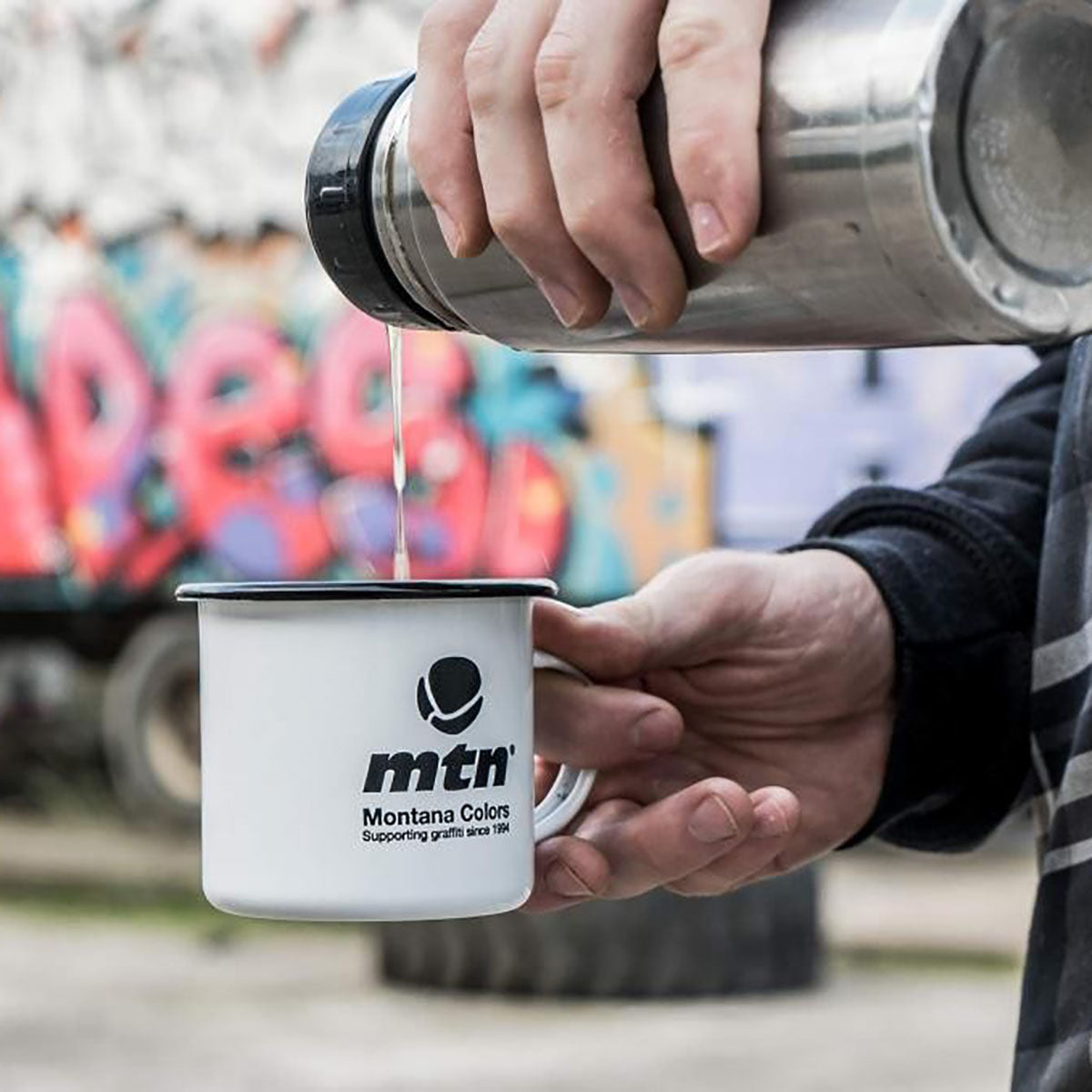 MTN Metal Enamel Mug Black Logo - image 2