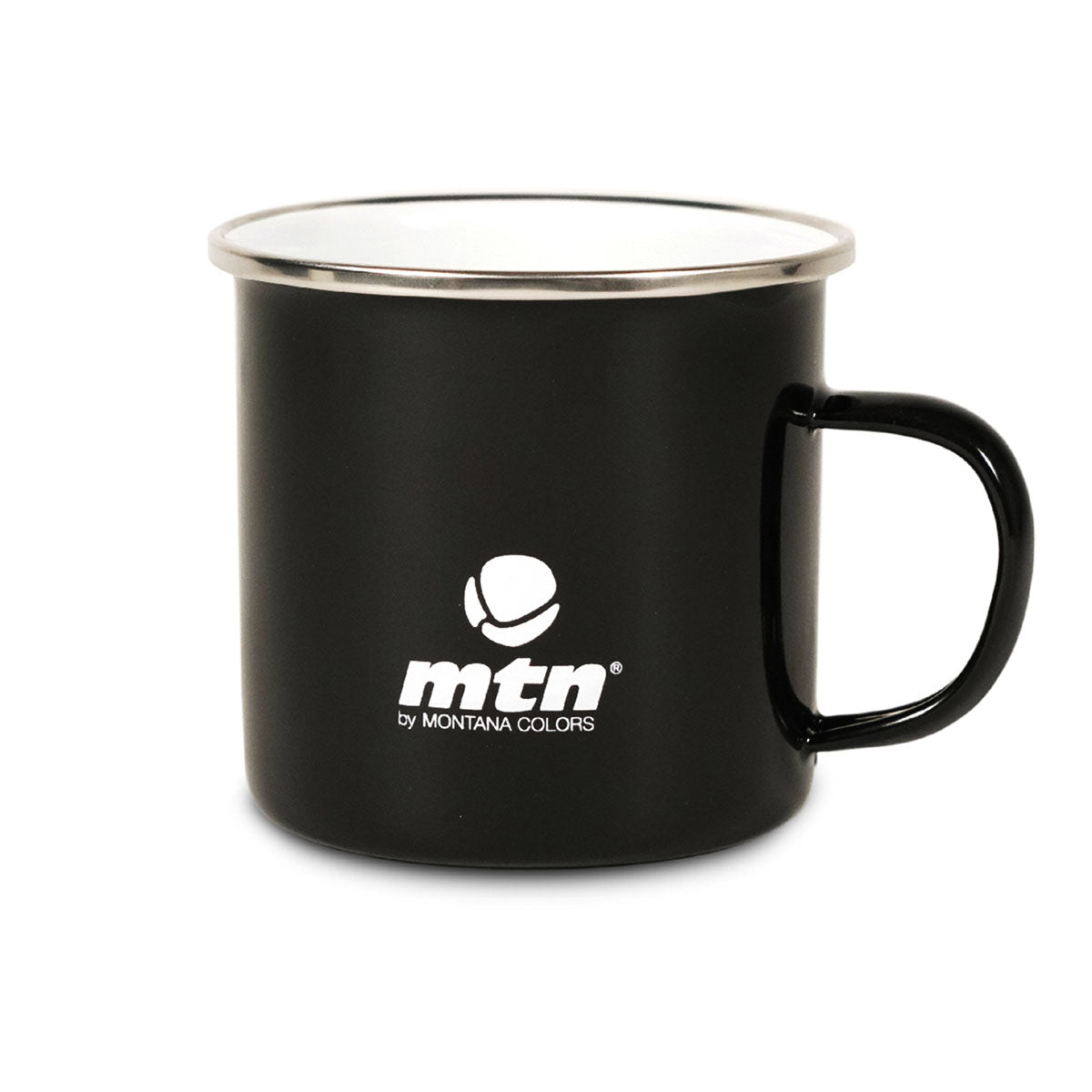 MTN Metal Enamel Mug Black White Logo - image 2
