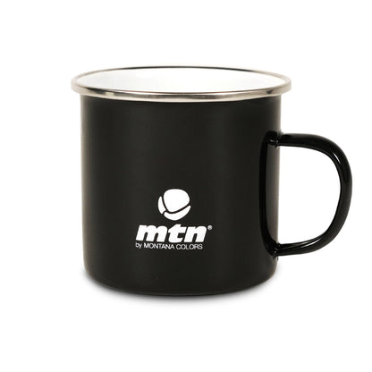 MTN Metal Enamel Mug Black White Logo - image 2