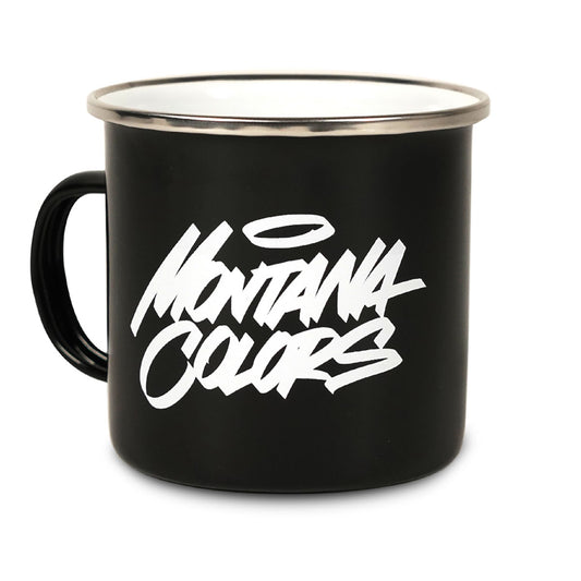 MTN Metal Enamel Mug Black White Logo - image 1