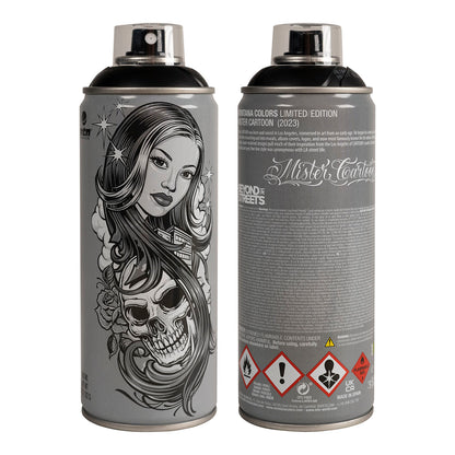 MTN Mister Cartoon Limited Edition Spray Paint 400ml, Matt Black - image 2