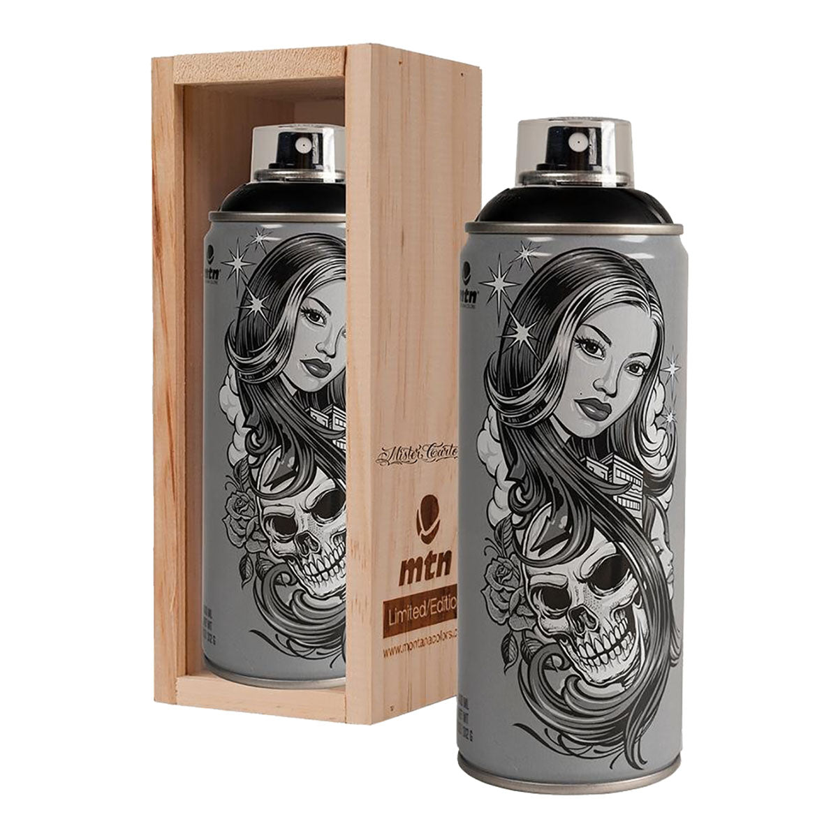 MTN Mister Cartoon Limited Edition Spray Paint 400ml, Matt Black - image 1