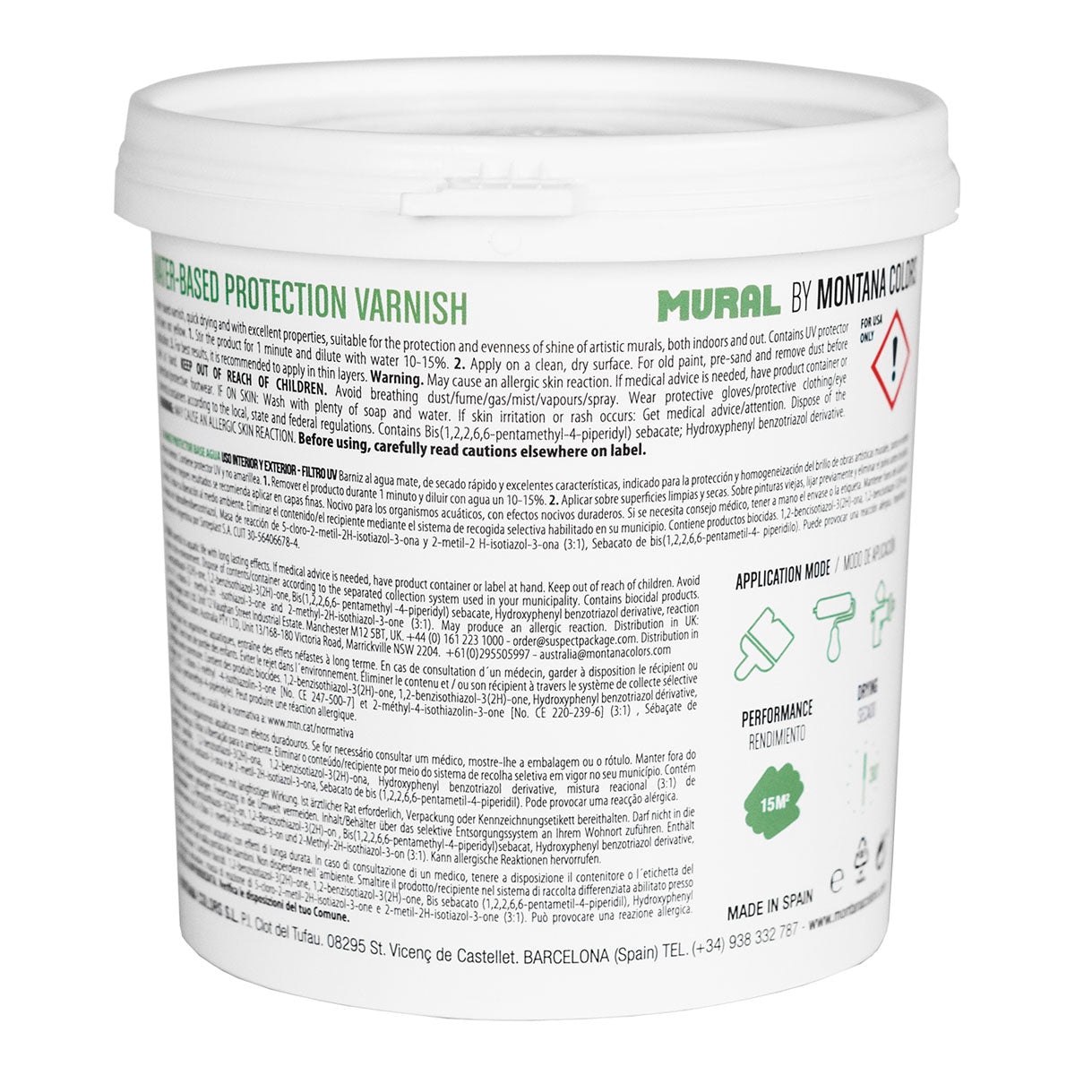 MTN Mural Water-Based Protection Varnish 1000 ml Gloss - image 2