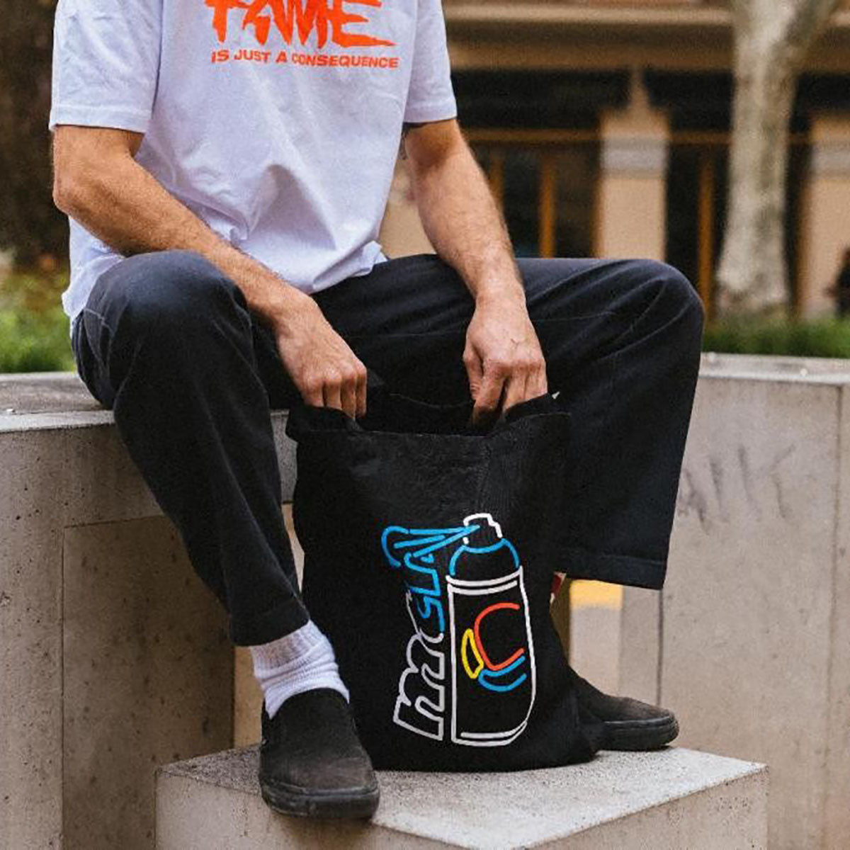 MTN Neon Black Tote Bag - image 4