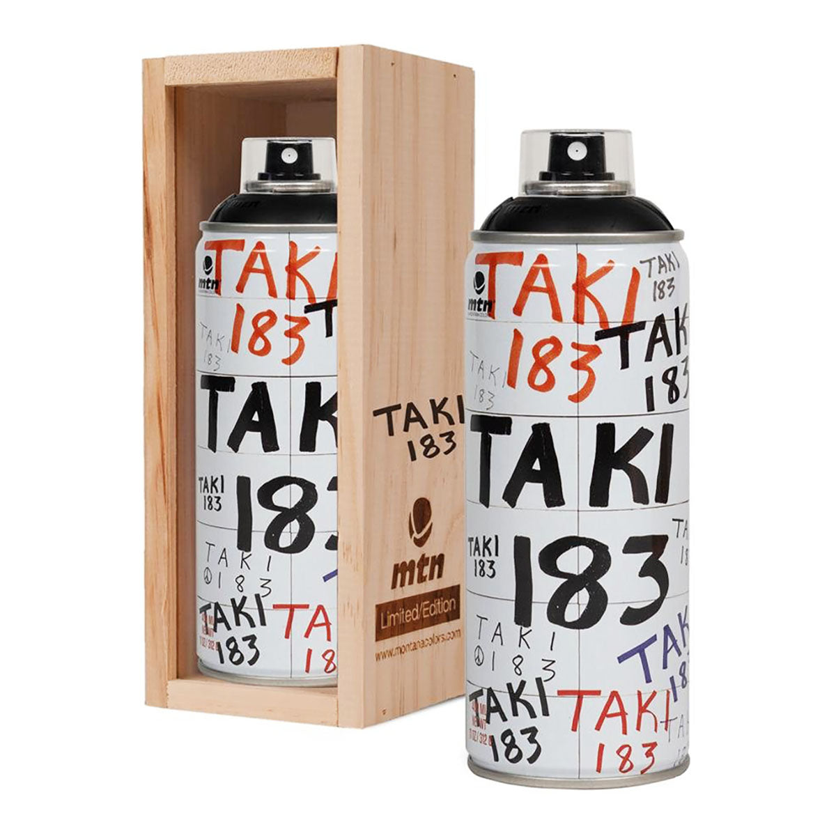 MTN Taki183 Limited Edition Spray Paint 400ml, Matt Black - image 1