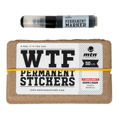 MTN WTF Again & Again Stickers (50 pcs) & Marker - image 1