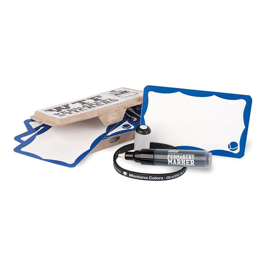 MTN WTF Blue Frame Stickers (50 pcs) & Marker - image 1