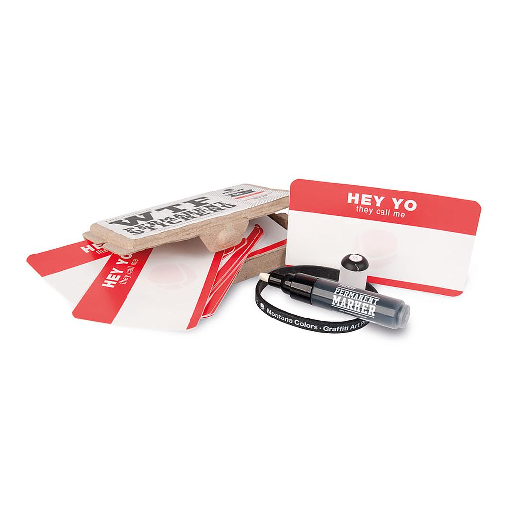 MTN WTF Hey Yo Stickers (50 pcs) & Marker - image 1
