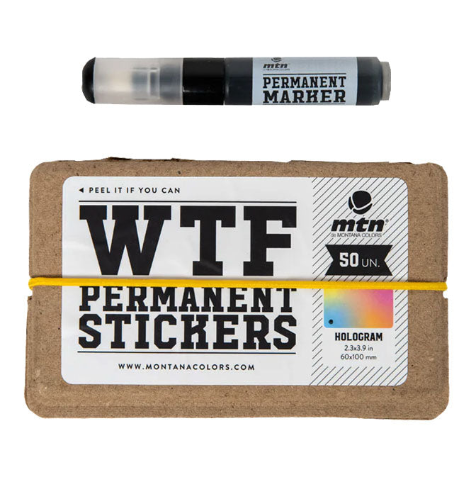MTN WTF Hologram Stickers (50 pcs) & Marker - image 1