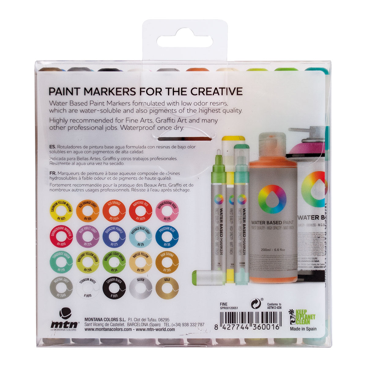 MTN Water Based Markers Fine 3 mm, 20 Set - image 2