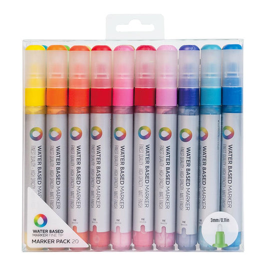 MTN Water Based Markers Fine 3 mm, 20 Set - image 1