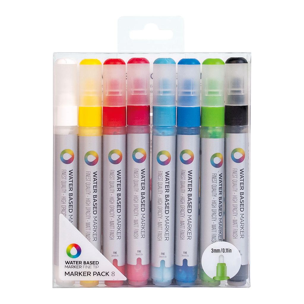 MTN Water Based Markers Fine 3 mm, 8 Set - image 1