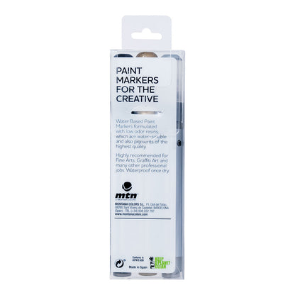 MTN Water Based Markers Fine 3 mm, (SGB) Metallic 3 Set - image 2
