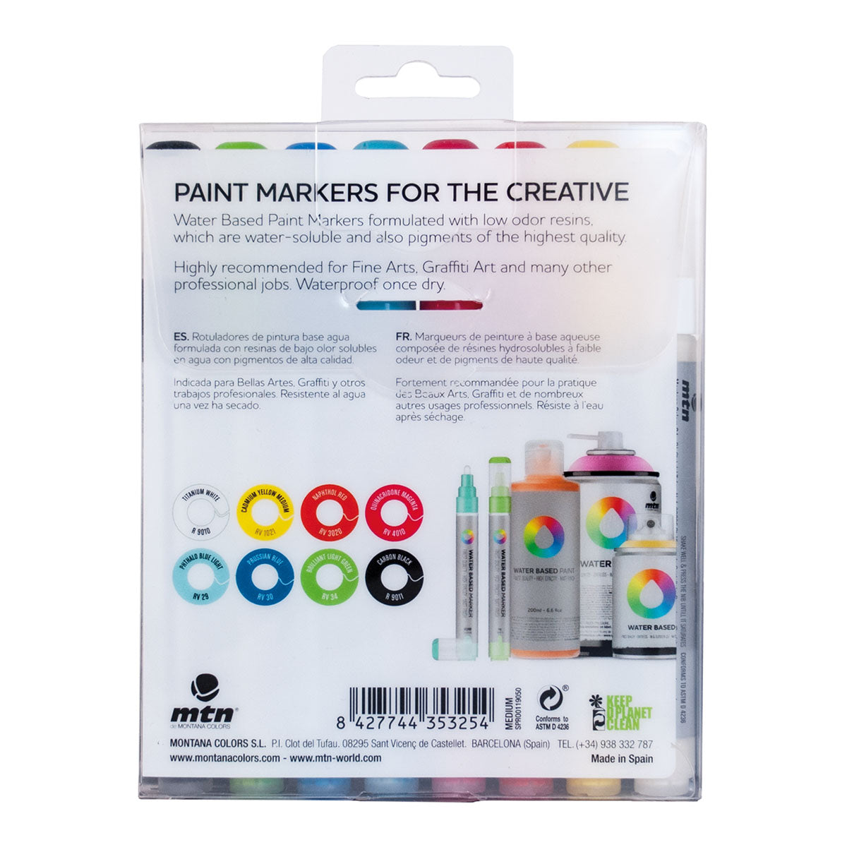 MTN Water Based Markers Medium 5 mm, 8 Set - image 2