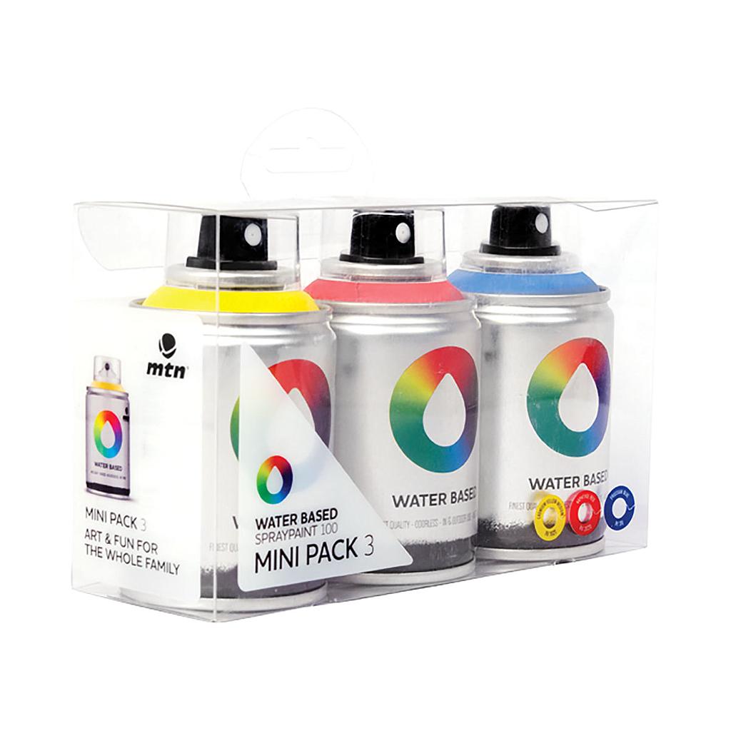 MTN Water Based Spray Paint 100ml (RBY) 3 Set - image 1