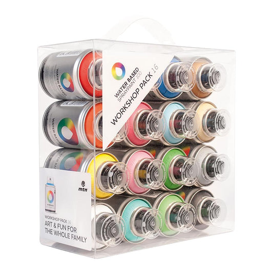 MTN Water Based Spray Paint 100ml Workshop 16 Set - image 1