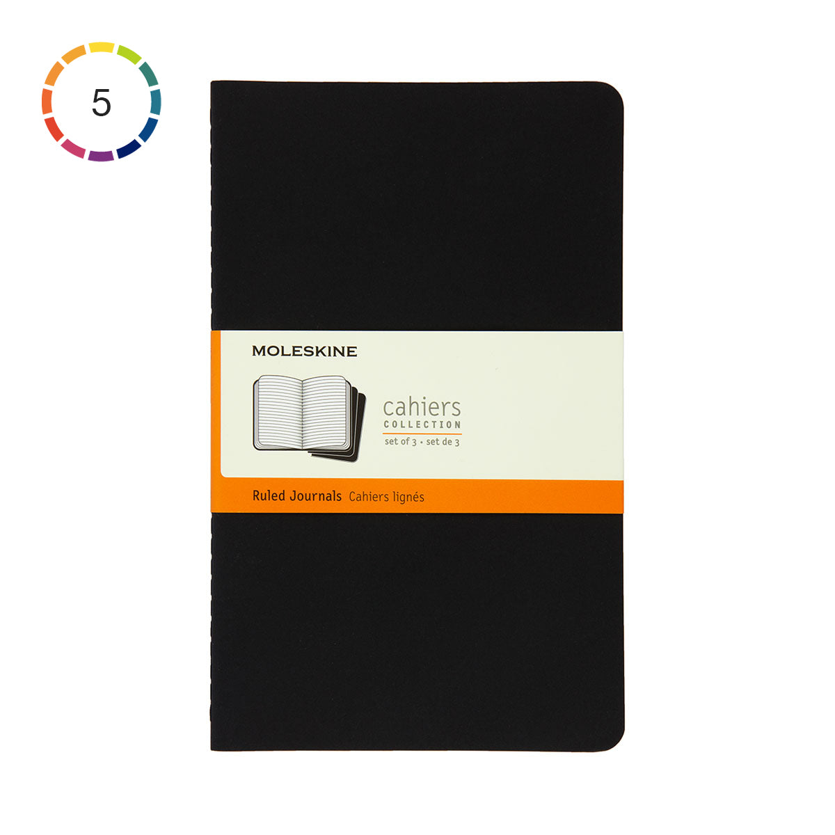 Moleskine Cahier Large Journal Ruled Set of 3 - image 1