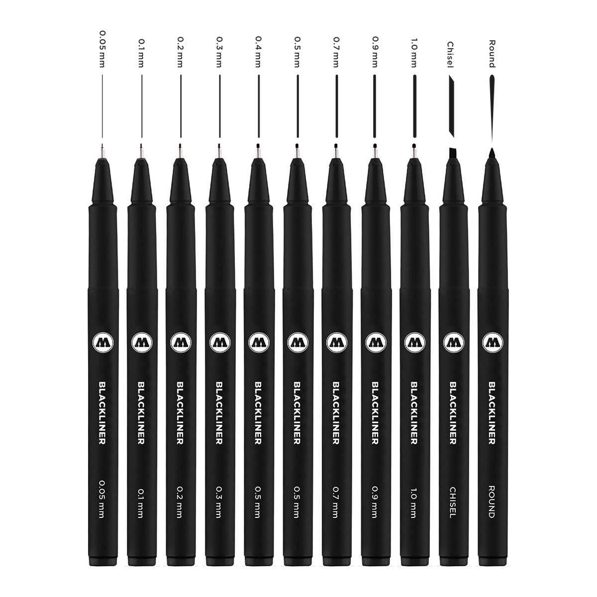 Molotow Blackliner Pens Complete 11 Set - image 2