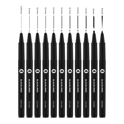 Molotow Blackliner Pens Complete 11 Set - image 2