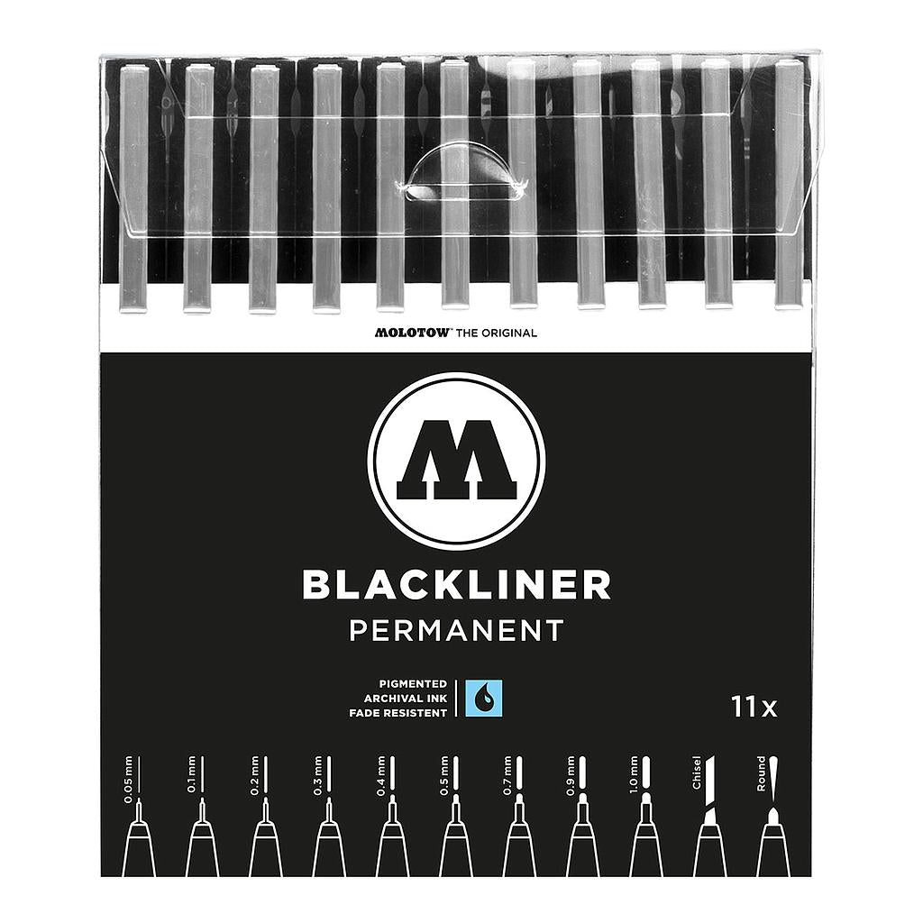Molotow Blackliner Pens Complete 11 Set - image 1