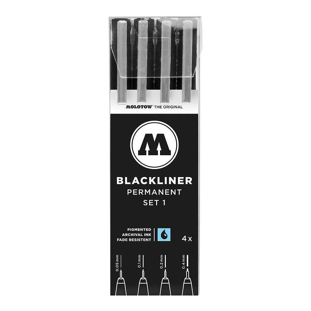 Molotow Blackliner Pens SET-1, 4 Set - image 1