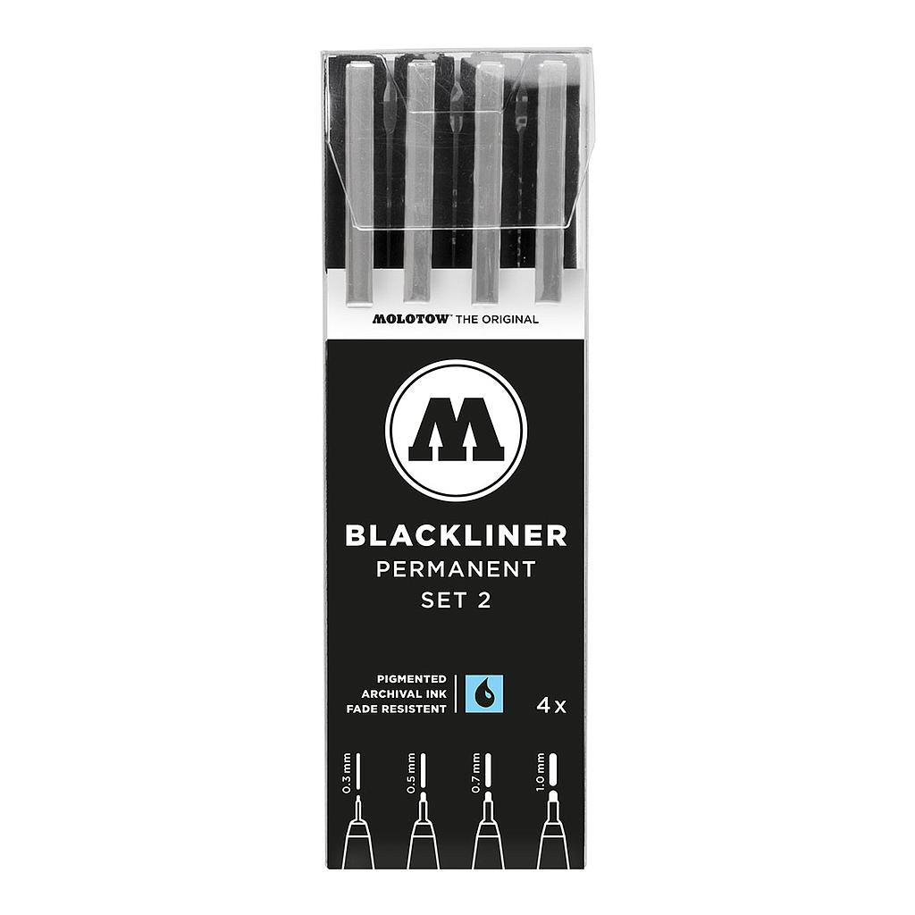 Molotow Blackliner Pens SET-2, 4 Set - image 1