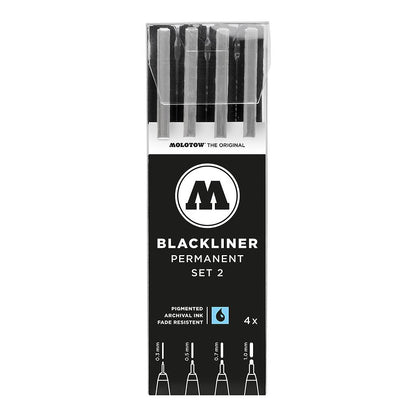 Molotow Blackliner Pens SET-2, 4 Set - image 1