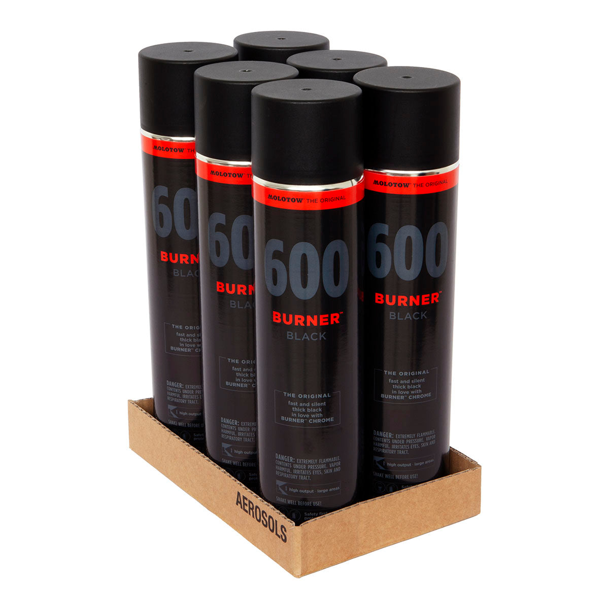 Molotow Burner Black 600 ml 6-pack - image 1
