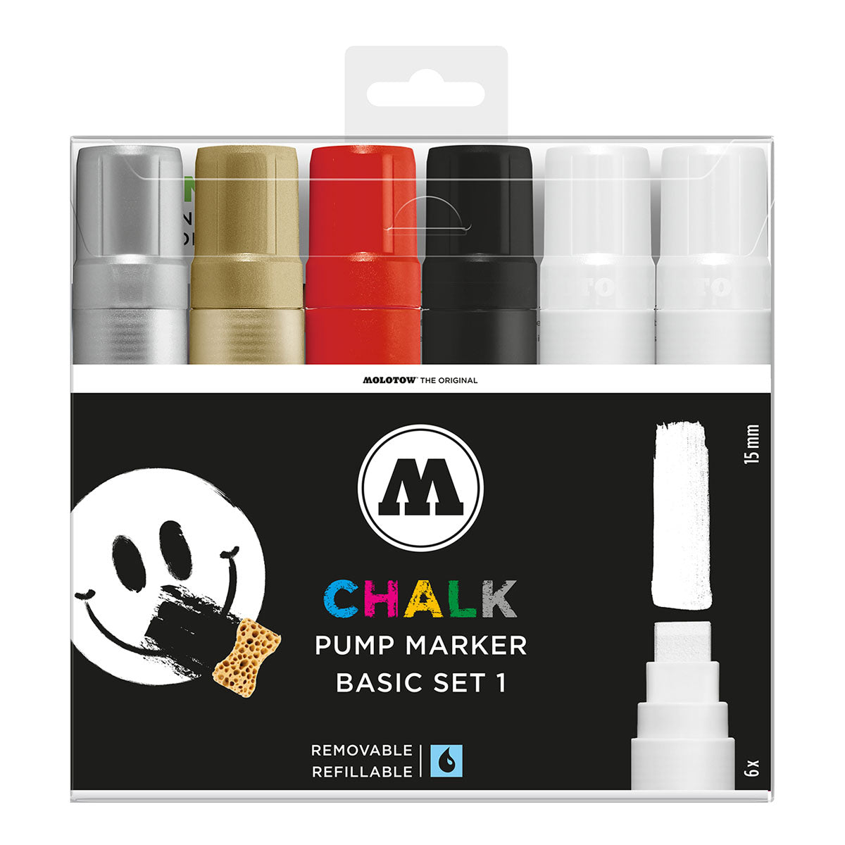 Molotow Chalk Marker 15 mm Basic 6 Set - image 1