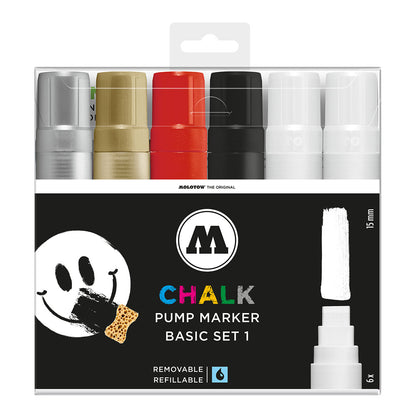 Molotow Chalk Marker 15 mm Basic 6 Set - image 1