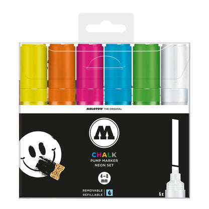 Molotow Chalk Marker 4-8 mm Neon 6 Set - image 1