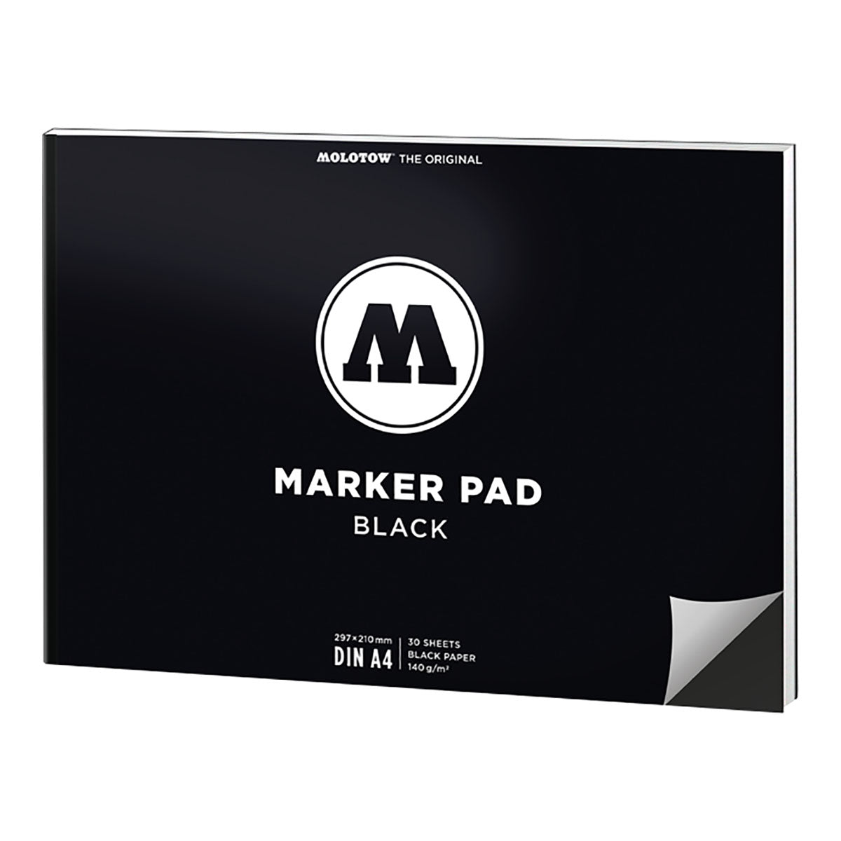 Molotow Marker Pad A4 Landscape Black Paper - image 1