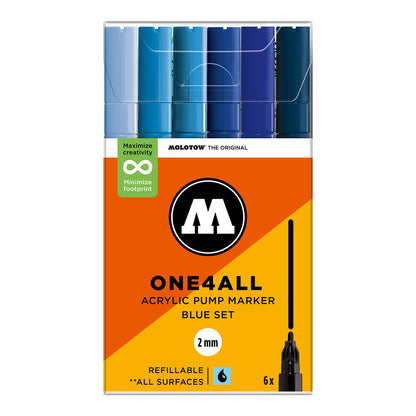 Molotow ONE4ALL 127HS 6set Blue - image 1