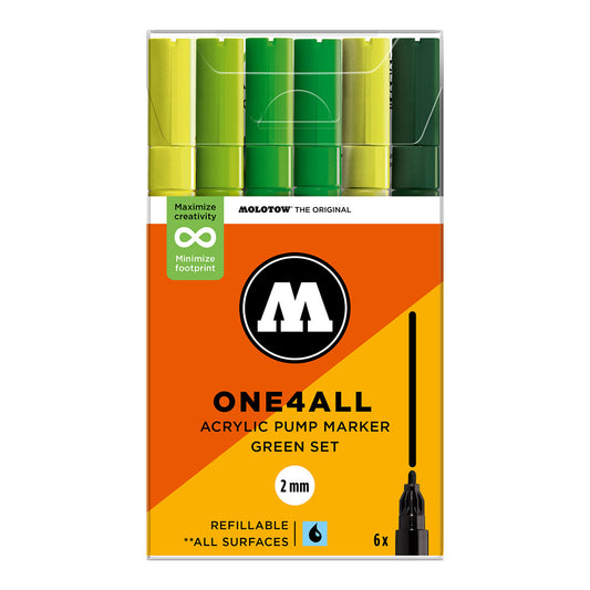 Molotow ONE4ALL 127HS 6set Green - image 1