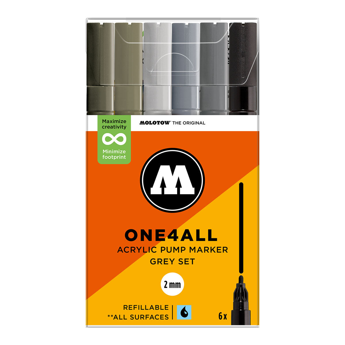 Molotow ONE4ALL 127HS 6set Grey - image 1
