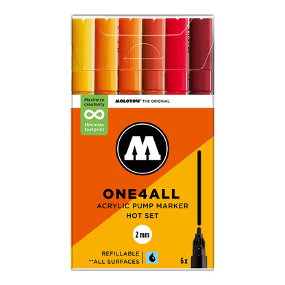 Molotow ONE4ALL 127HS 6set Hot - image 1