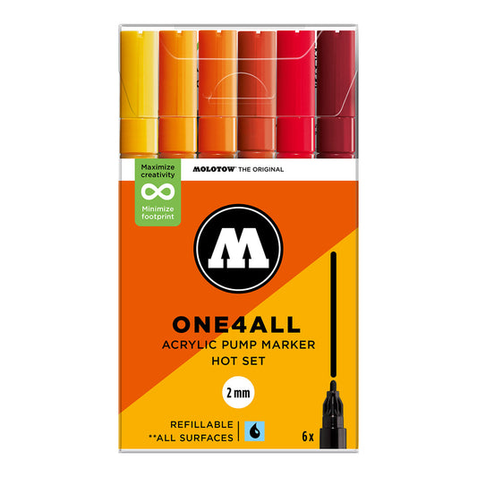 Molotow ONE4ALL 127HS 6set Hot - image 1