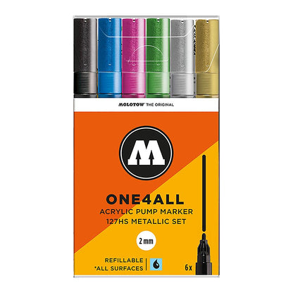 Molotow ONE4ALL 127HS 6set Metallic - image 1