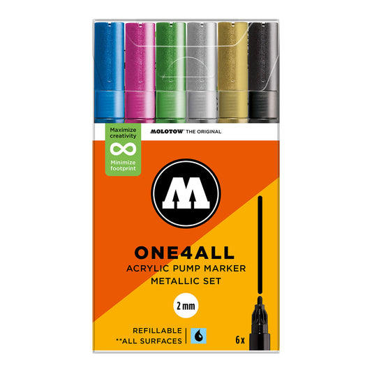 Molotow ONE4ALL 127HS 6set Metallic - image 1