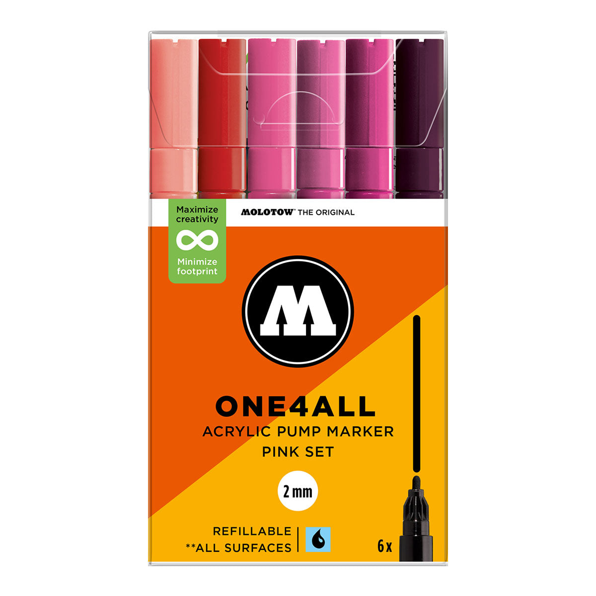 Molotow ONE4ALL 127HS 6set Pink - image 1