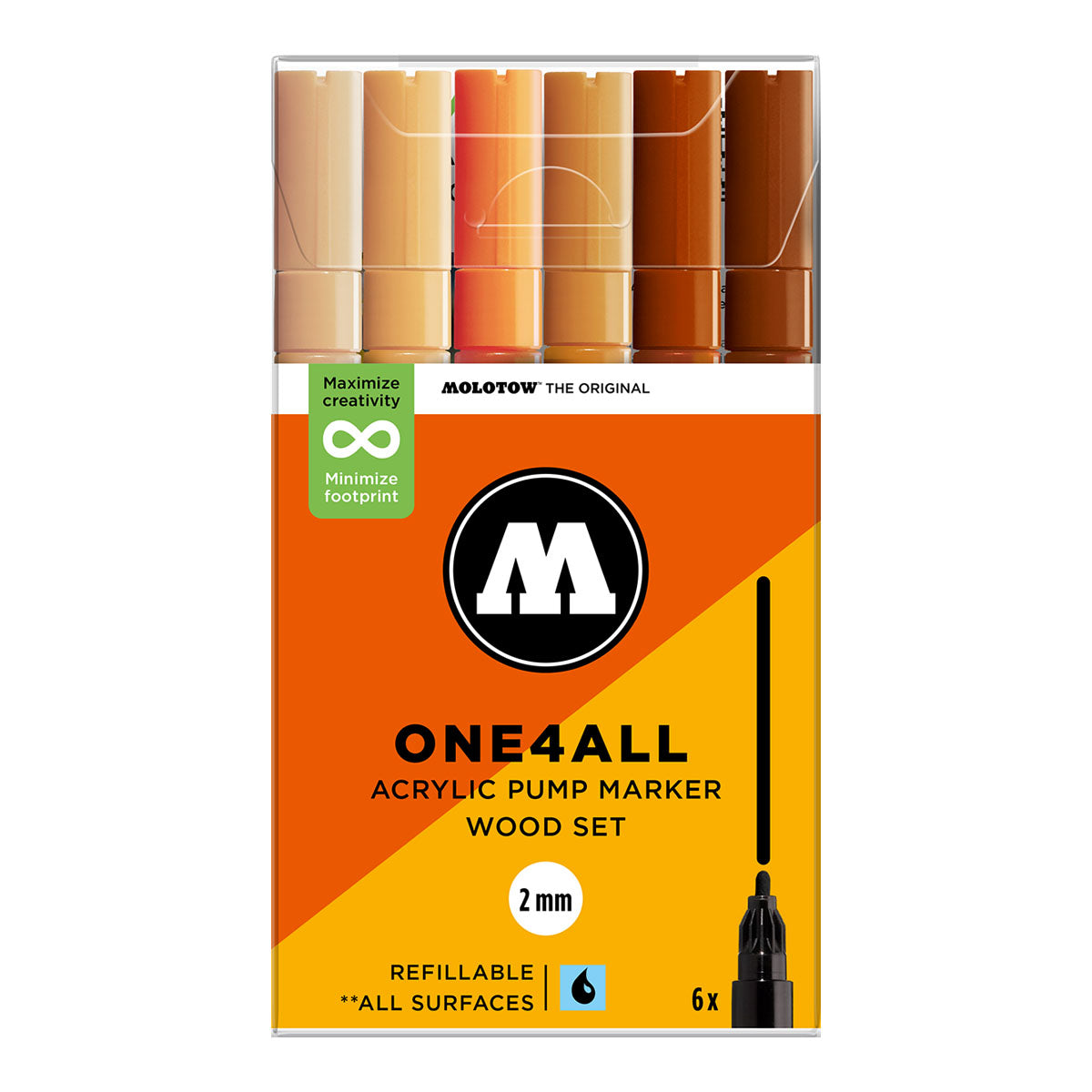 Molotow ONE4ALL 127HS 6set Wood - image 1