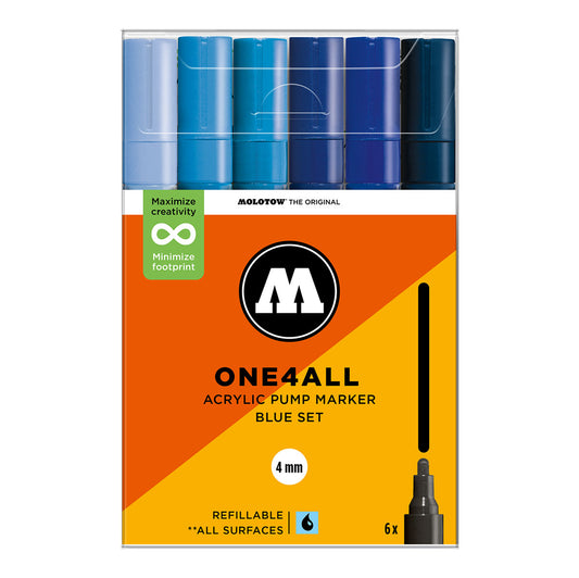 Molotow ONE4ALL 227HS 6set Blue - image 1