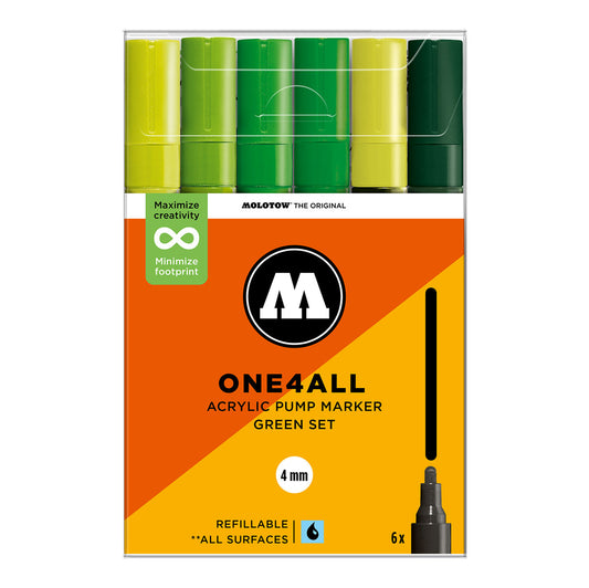 Molotow ONE4ALL 227HS 6set Green - image 1